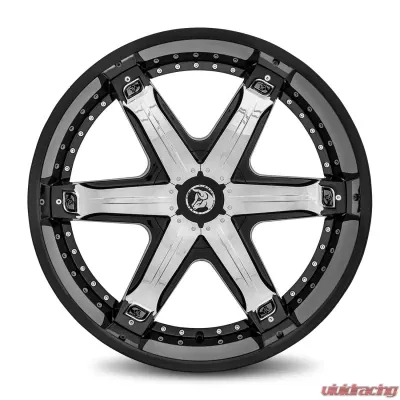 Diablo Fury Wheel 24x10 Blank 35 78.1 Gloss Black - FUR-241BLNK3578B